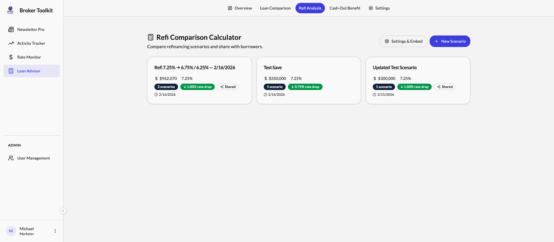 Refinance Analysis Tool